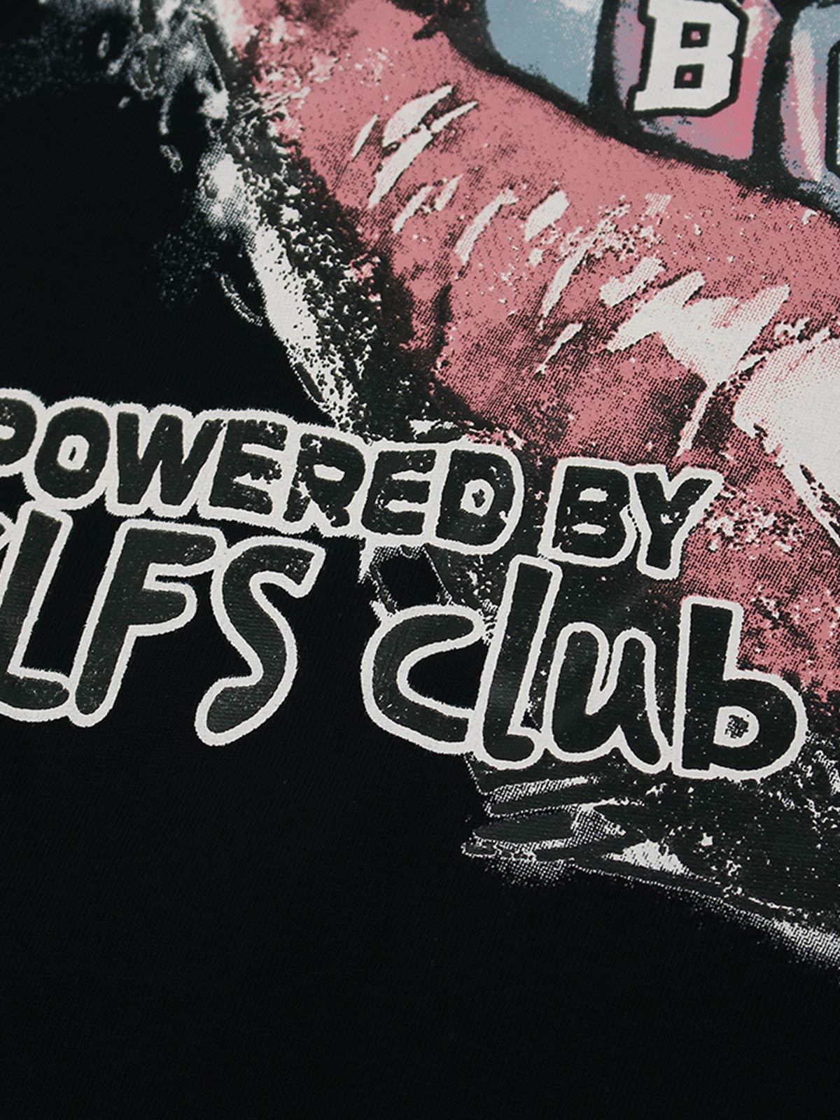 Retro Letter Lip Graphic T-Shirt