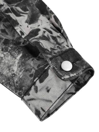 Jaqueta Vintage Letter Embroidered