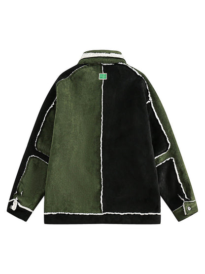 Jaqueta Floral Suede Fleece