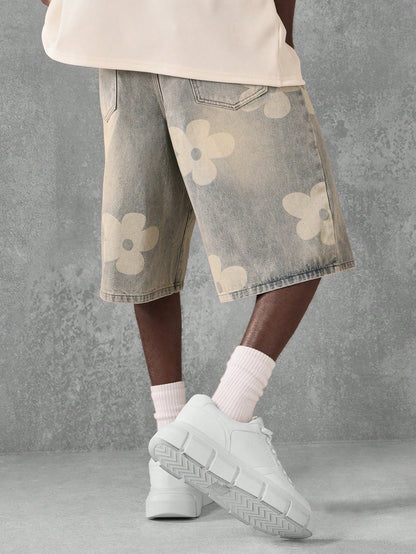 Shorts Denim Florals