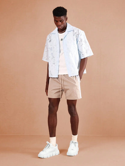 Camisa Jacquard de Renda