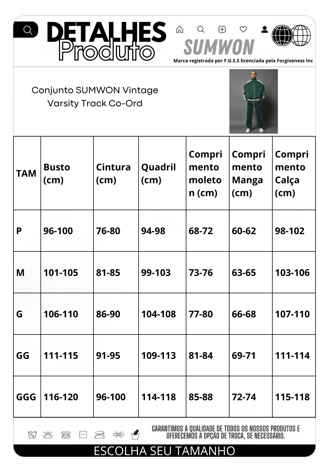 Conjunto SMWN Vintage Varsity Track Co-Ord