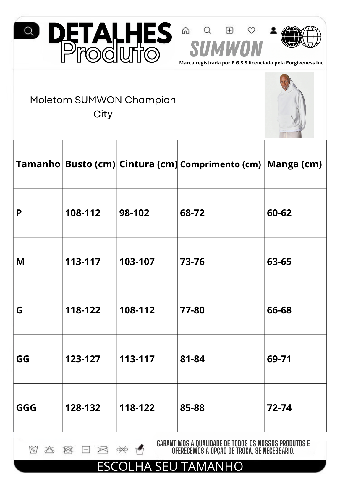 Moletom SMWN Champion City