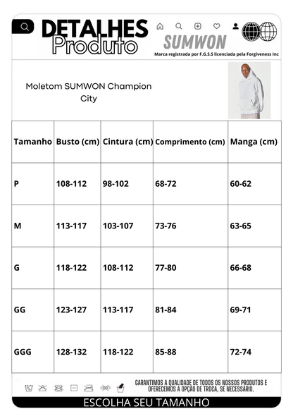 Moletom SMWN Champion City