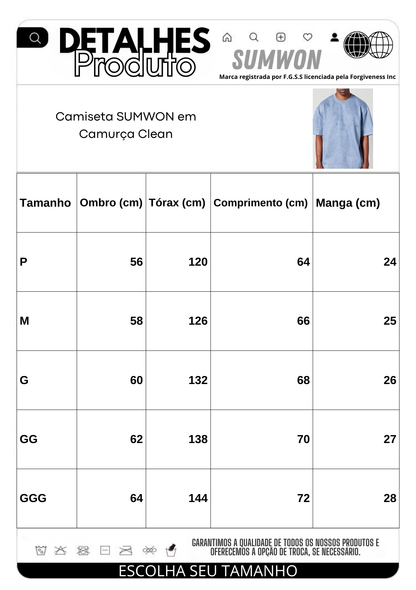 Camiseta em Camurça Clean