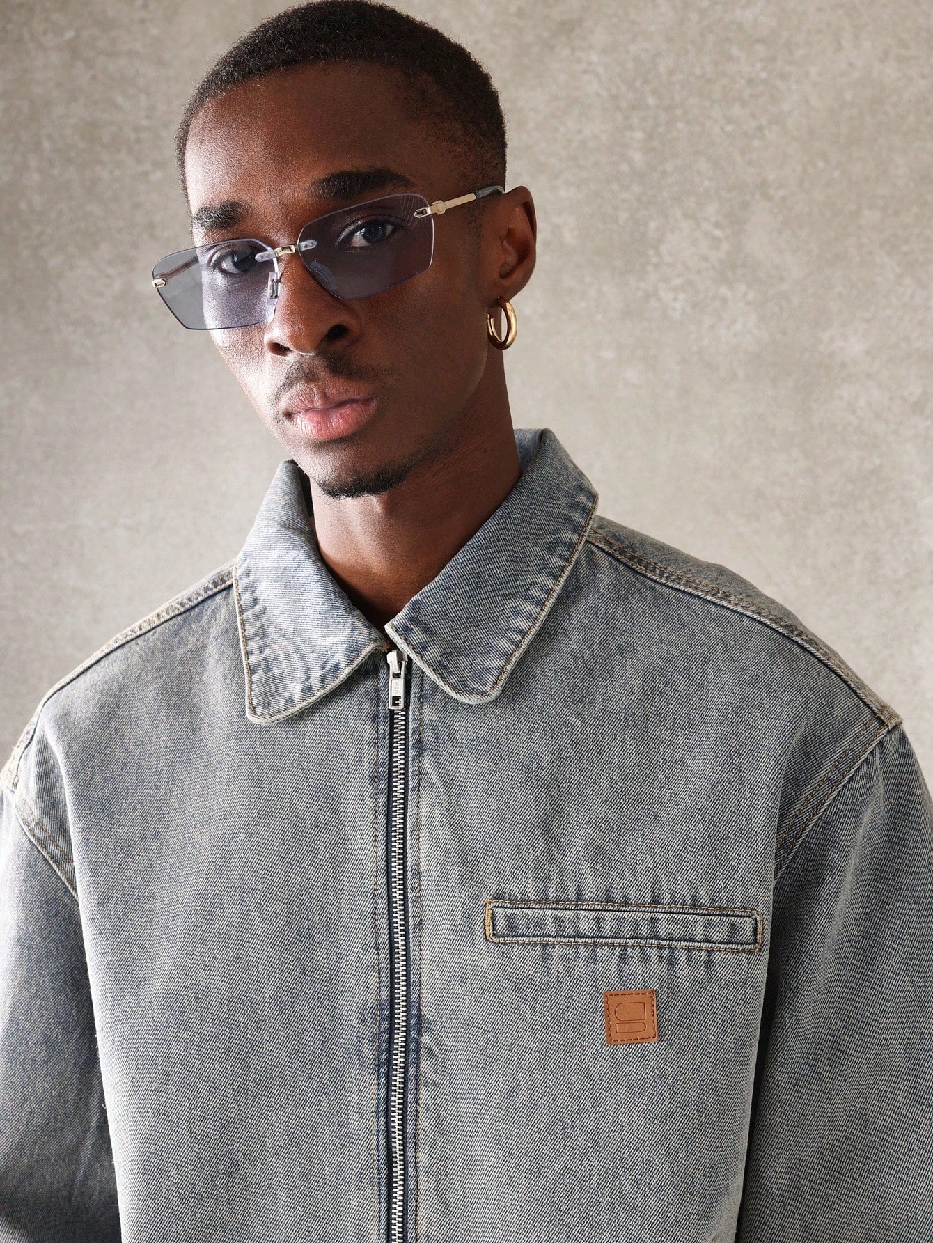Jaqueta Harrington Denim