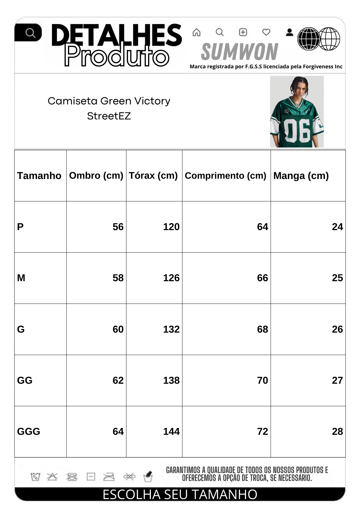 Camiseta Green Victory StreetEZ