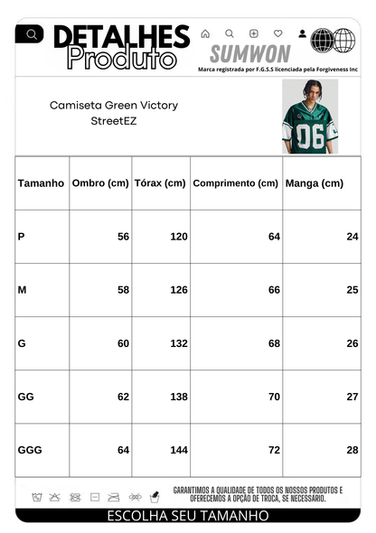 Camiseta Green Victory StreetEZ