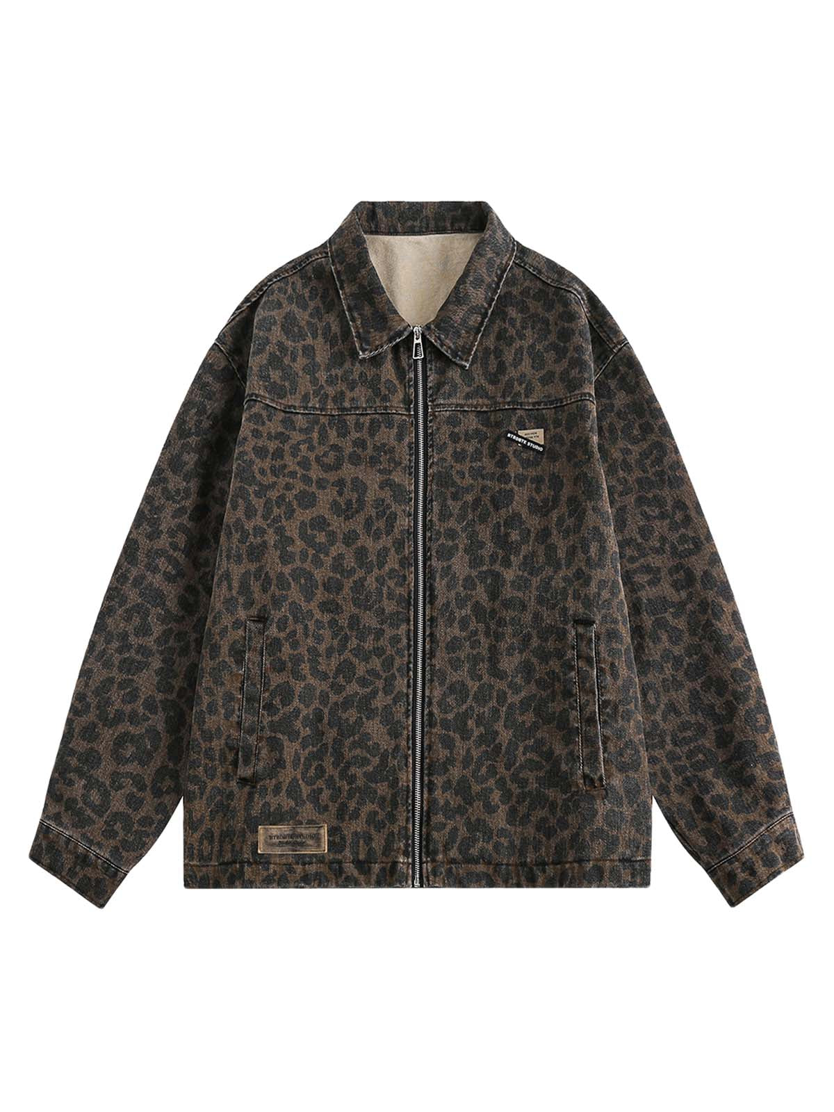 Jaqueta Vintage Washed Cheetah