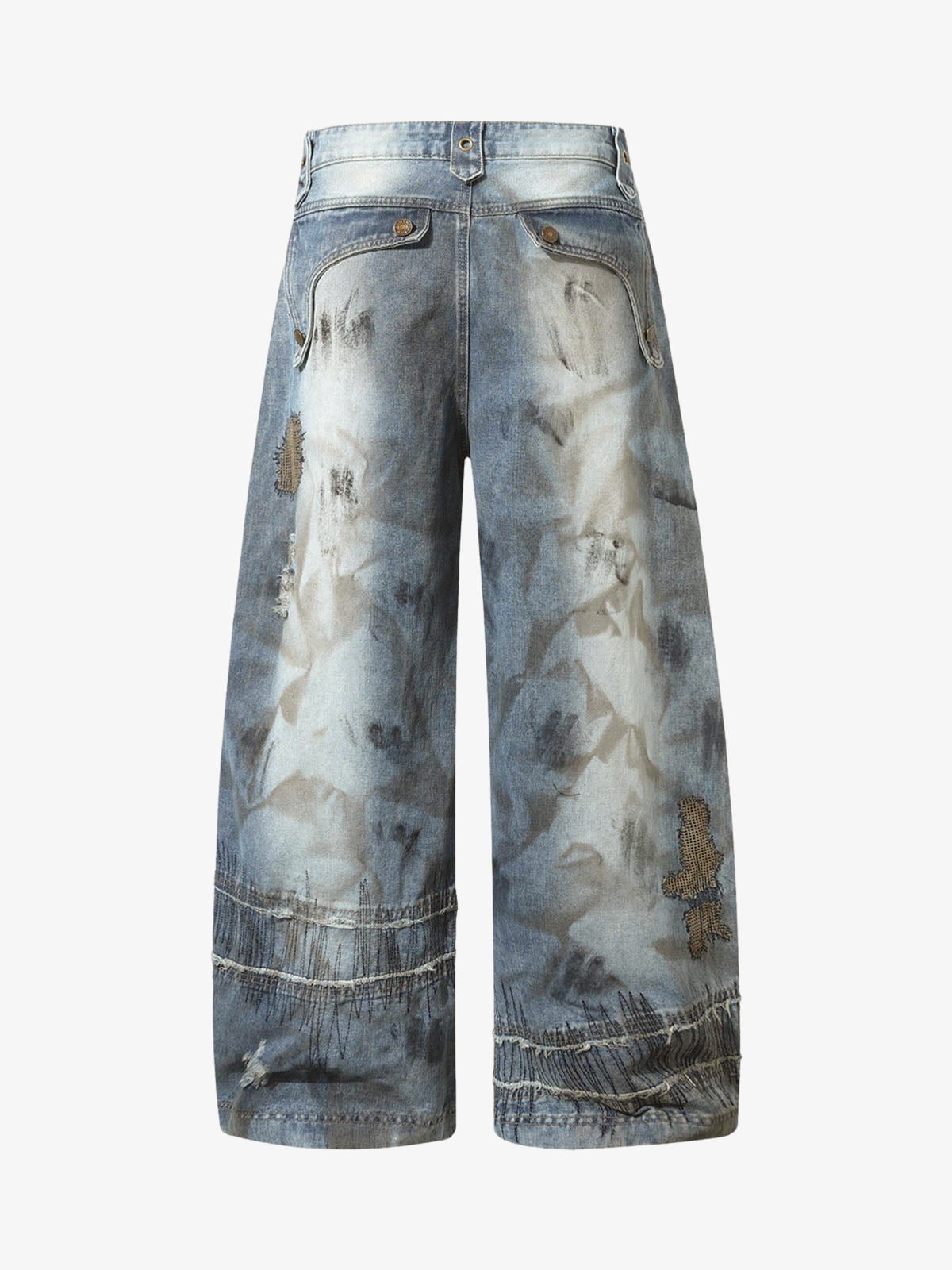 Calça RO Style Washed Barrel Jeans