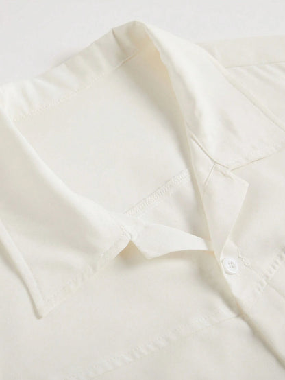 Camisa Homme Longa de Manga Comprida Coreana