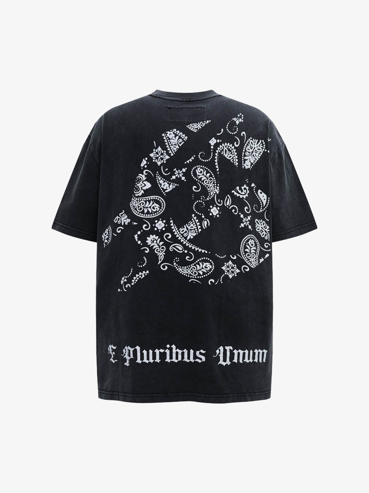 Rock Flame Mountain Cashew Flower Print T-shirt