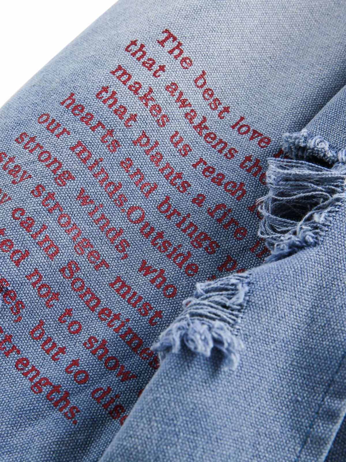 Jaqueta Ripped Graffiti Washed