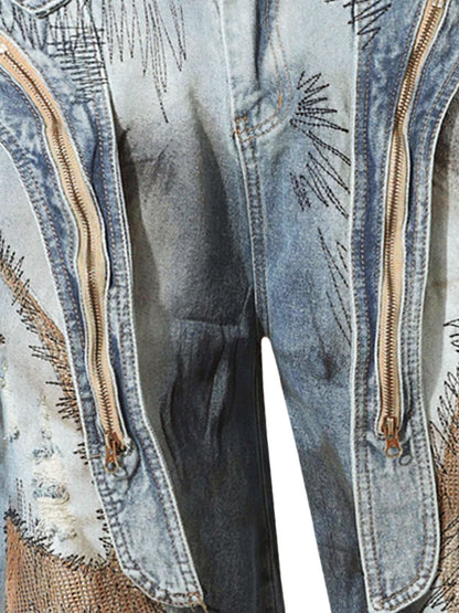 Calça RO Style Washed Barrel Jeans