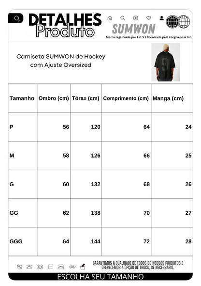 Camiseta de Hockey com Ajuste Oversized