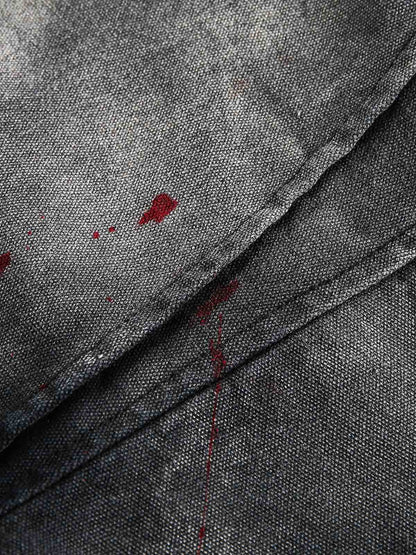 Jaqueta Washed Ink Gradient Ripped