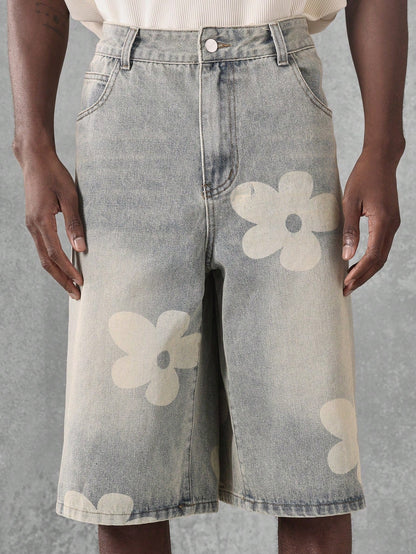 Shorts Denim Florals