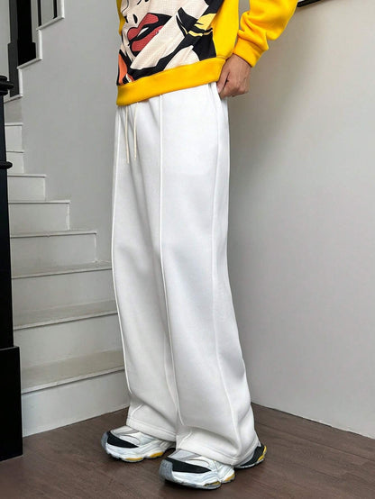 Calça Vintage Oversized Malha Estilo Y2K