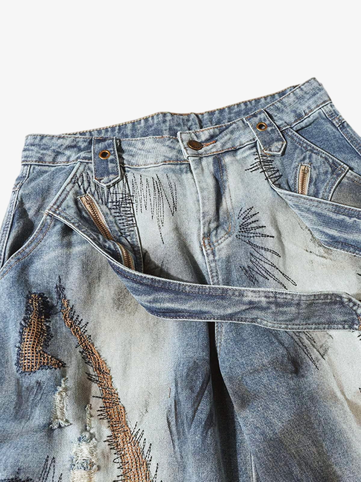 Calça RO Style Washed Barrel Jeans