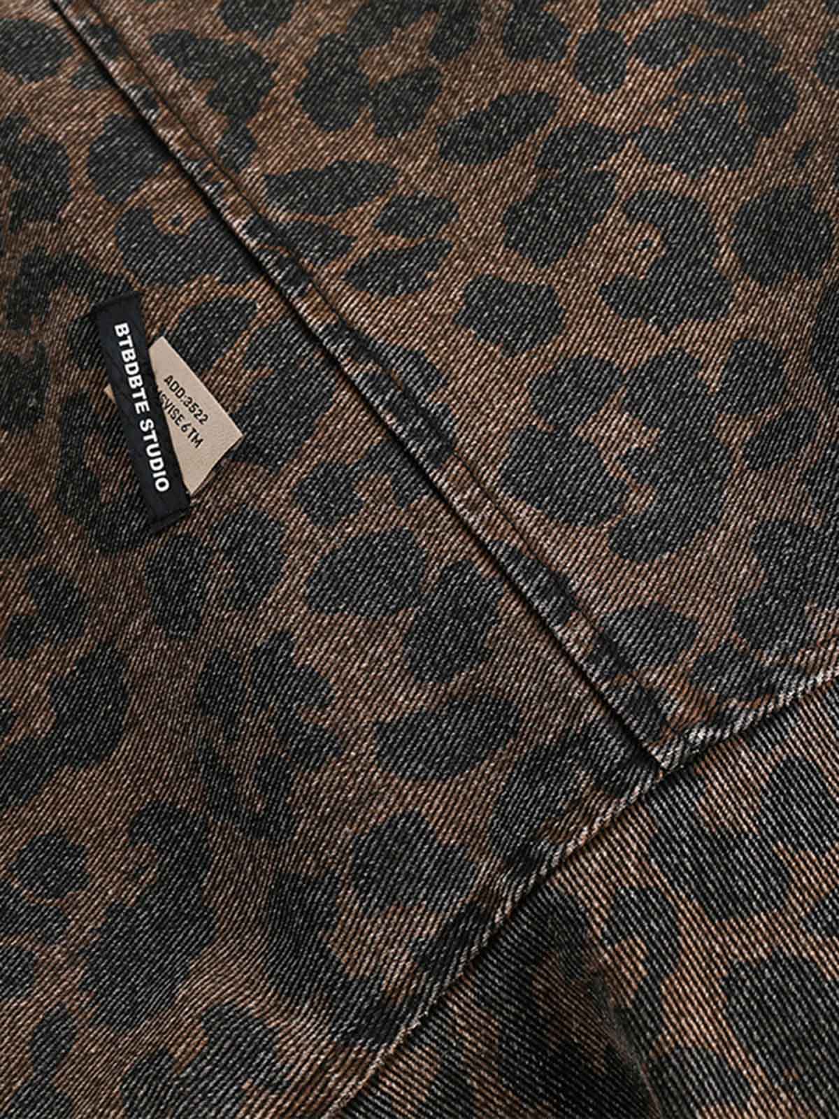 Jaqueta Vintage Washed Cheetah