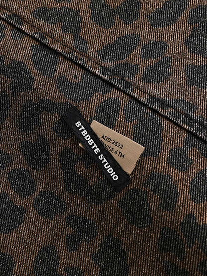 Jaqueta Vintage Washed Cheetah
