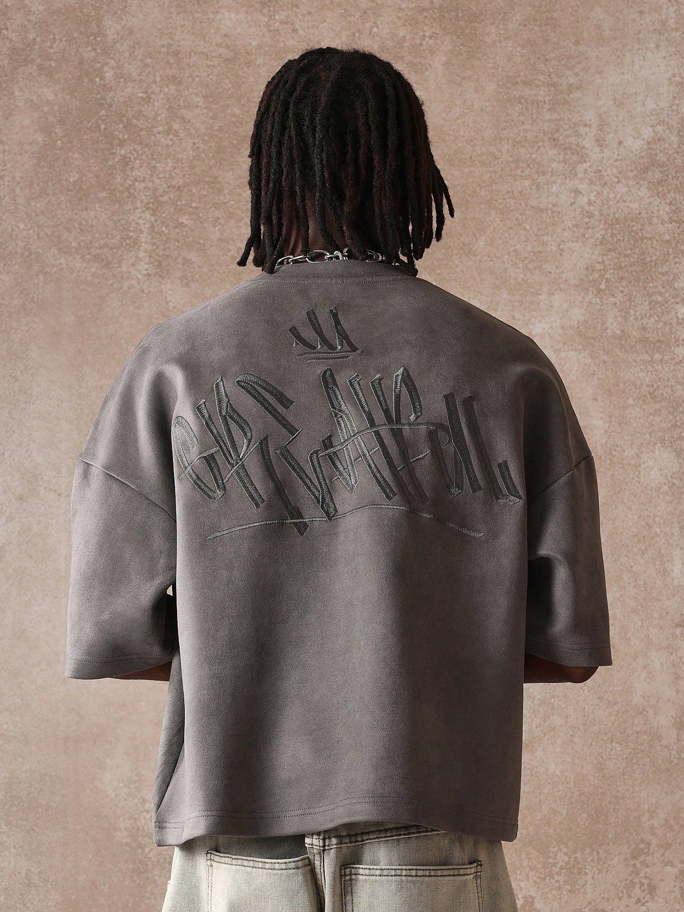 Camiseta Boxy Oversized Veludo