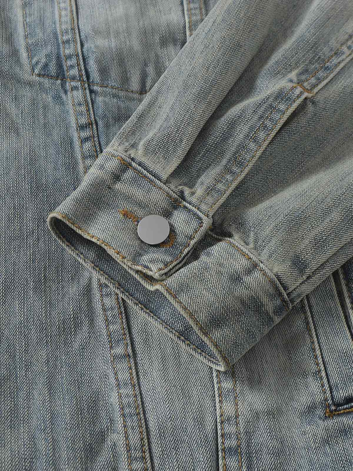 Jaqueta Retro Washed Totem Denim