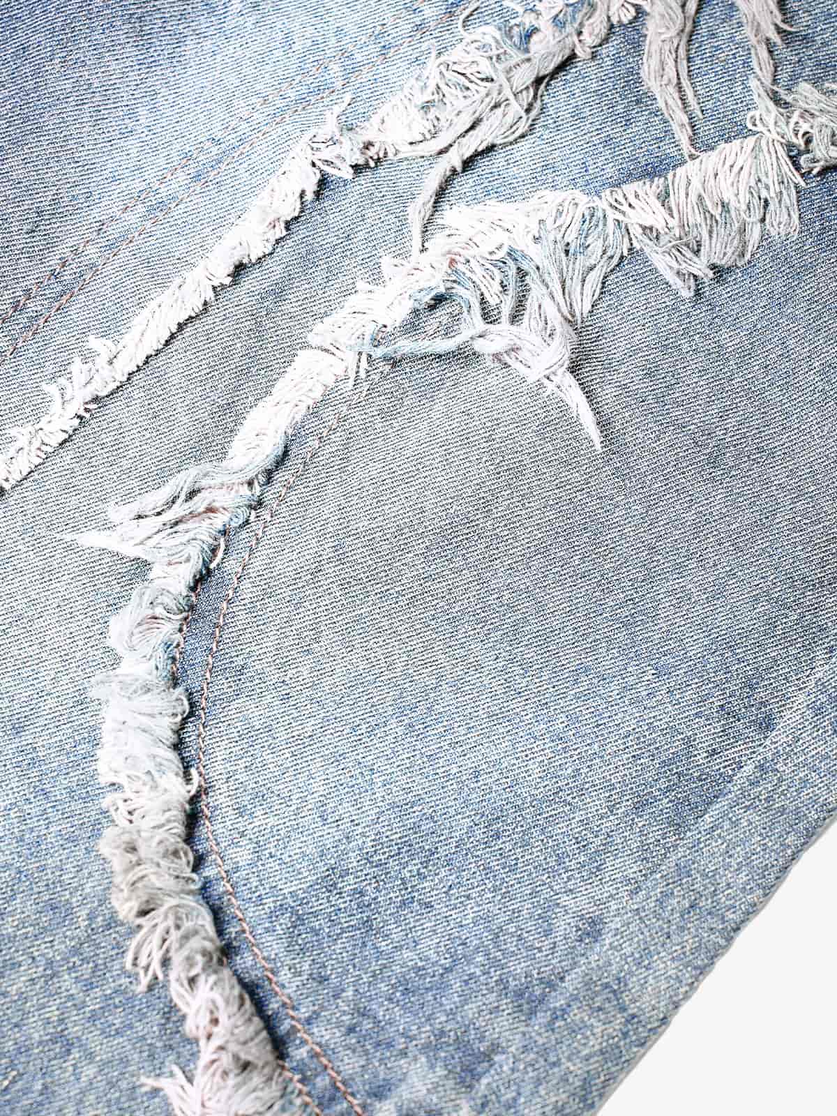 Thesupermade High Street Washed Distressed Denim Shorts - 2100