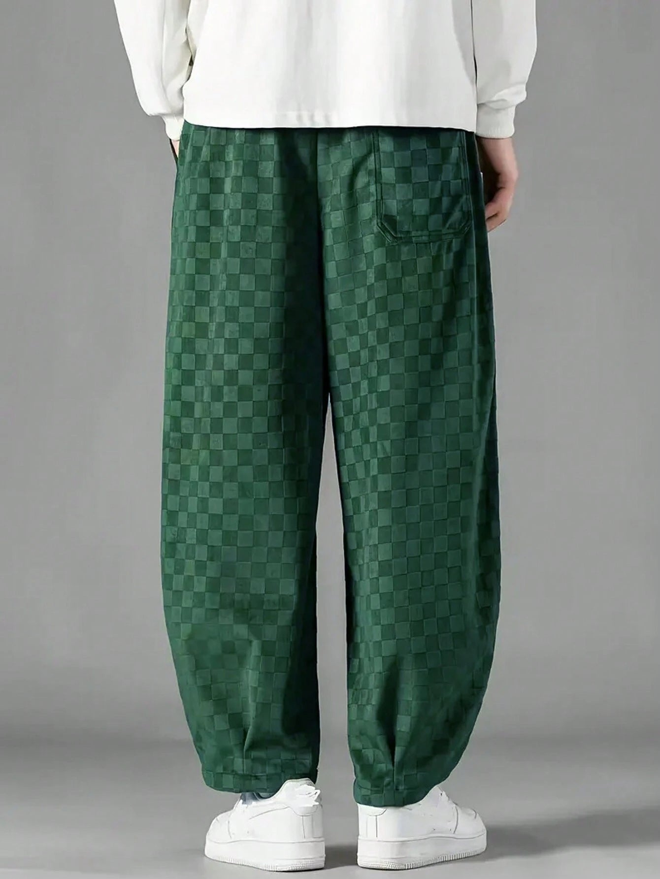 Calça Dauomo de moletom em veludo cotelê