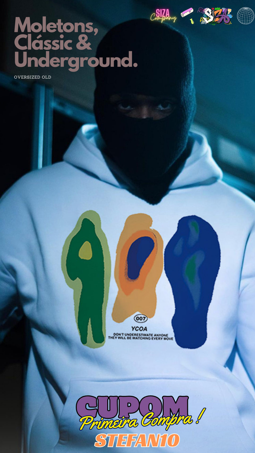 Moletom oversized Ycoa