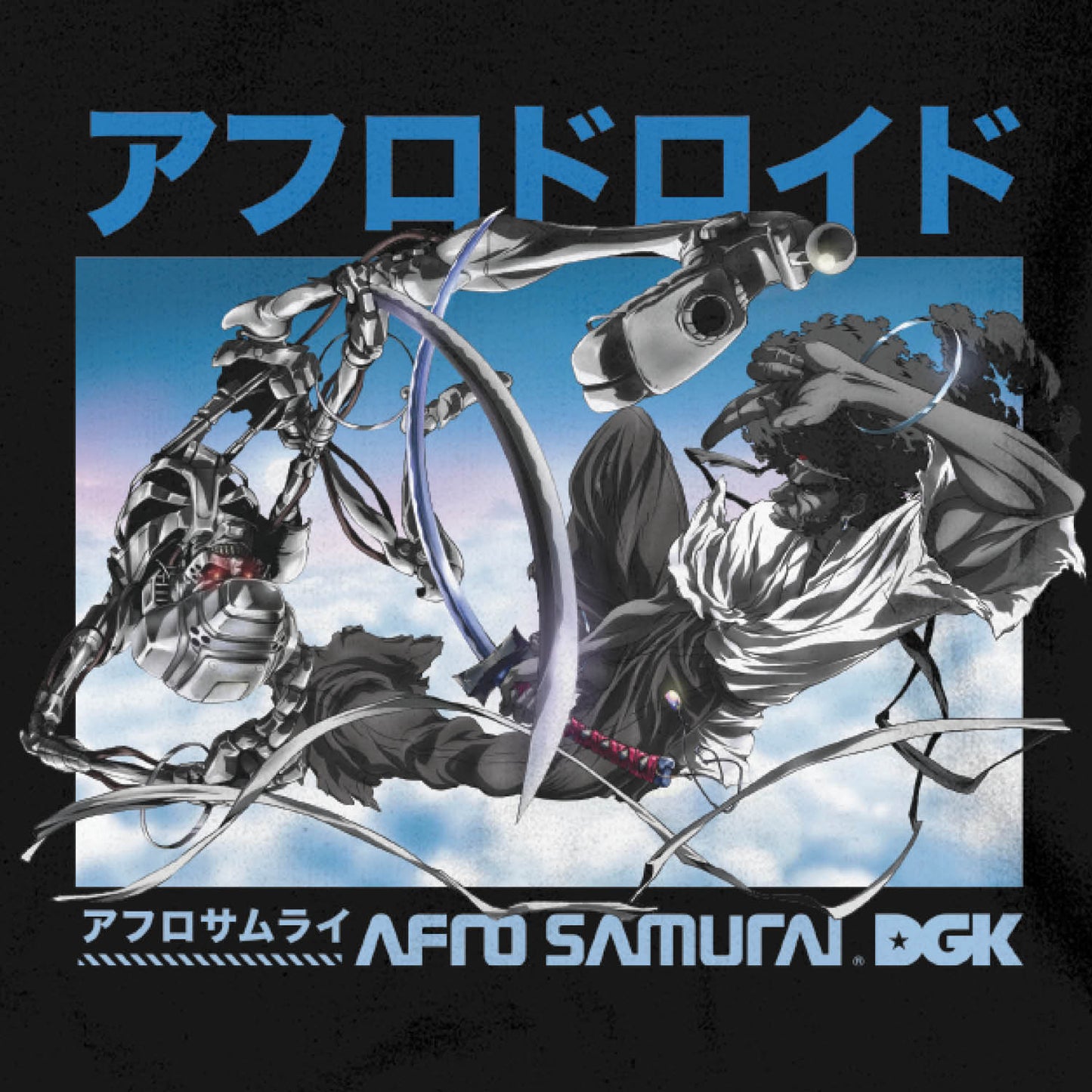 Afro vs. Afro Droid Long Sleeve T-Shirt