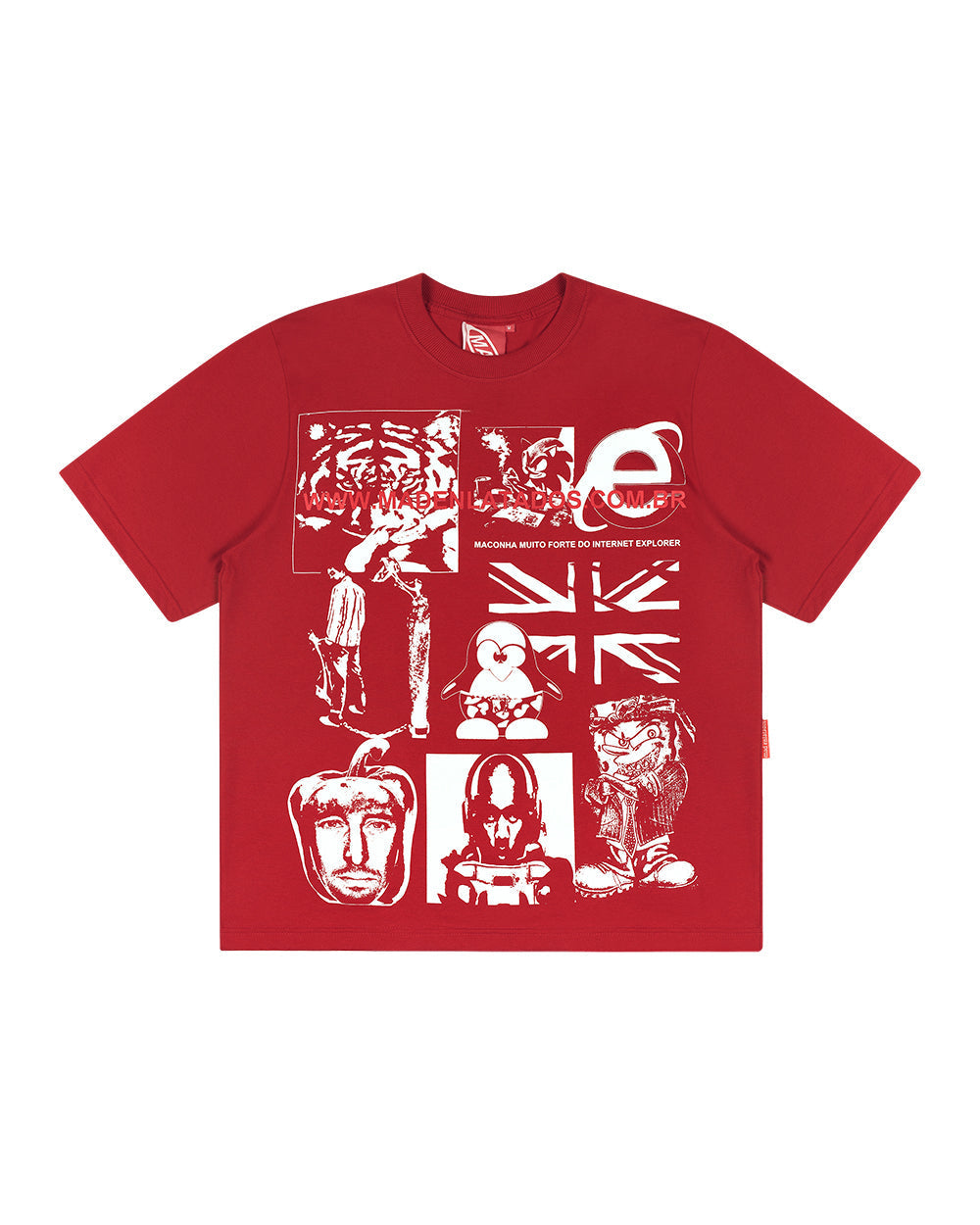 CAMISETA INTERNET VERMELHA