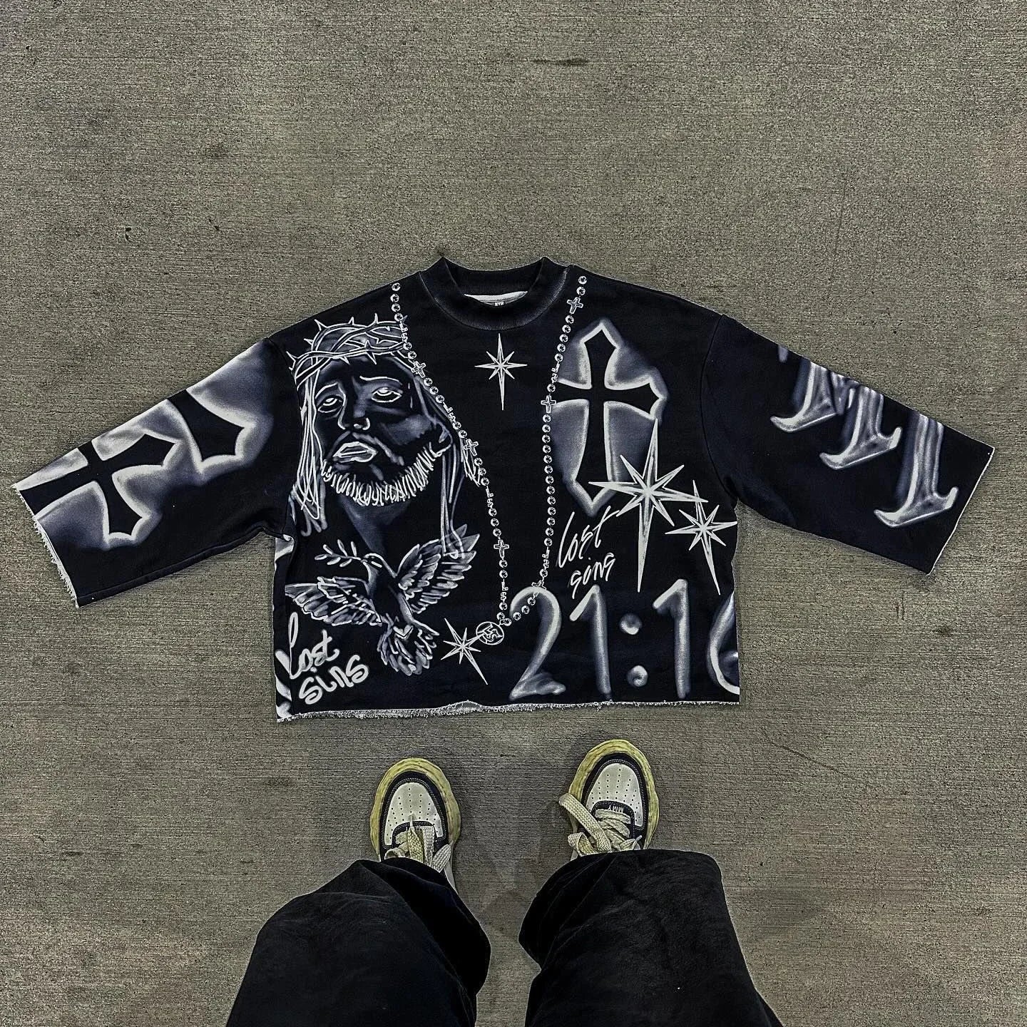 Camiseta Oversized Saint Black