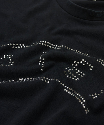 UEFA Distressed T-shirt Vintage Black