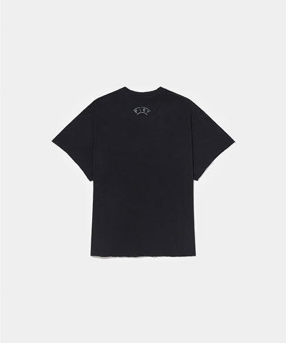 Dopping Kontrolle Raw Edge T-shirt Vintage Black