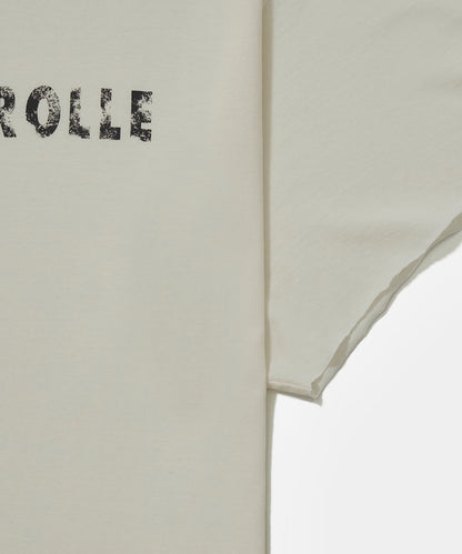 Dopping Kontrolle Raw Edge T-shirt Bone White