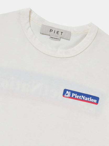 PIET Nation T-shirt Bone White