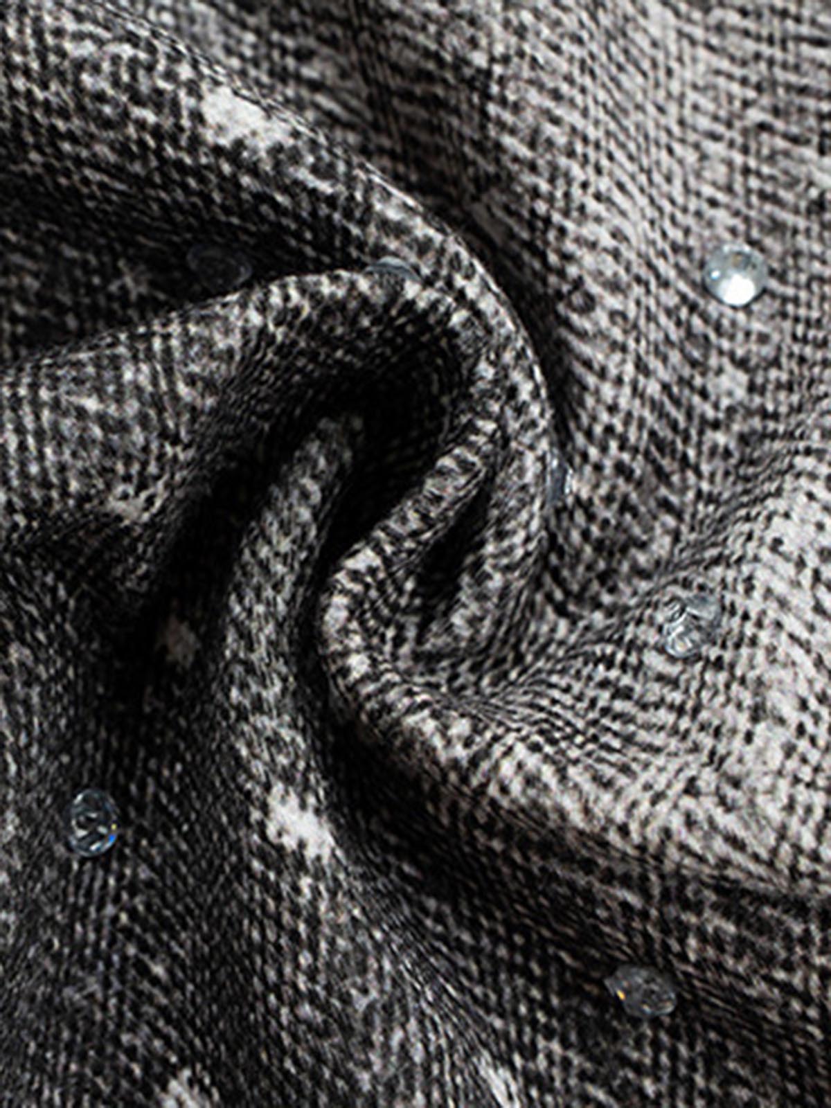 Distressed Diamond Decorated Belt Jeans