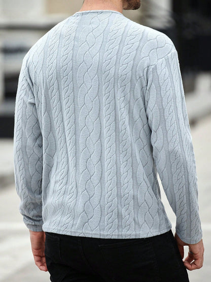 Camiseta CasualCool Casual de Manga Longa Ajuste Solto