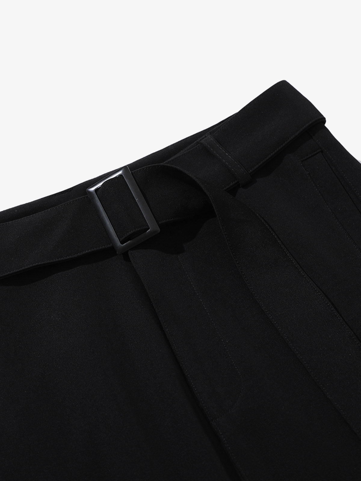 High Street Belt Pleated Flared Scimitar Pants