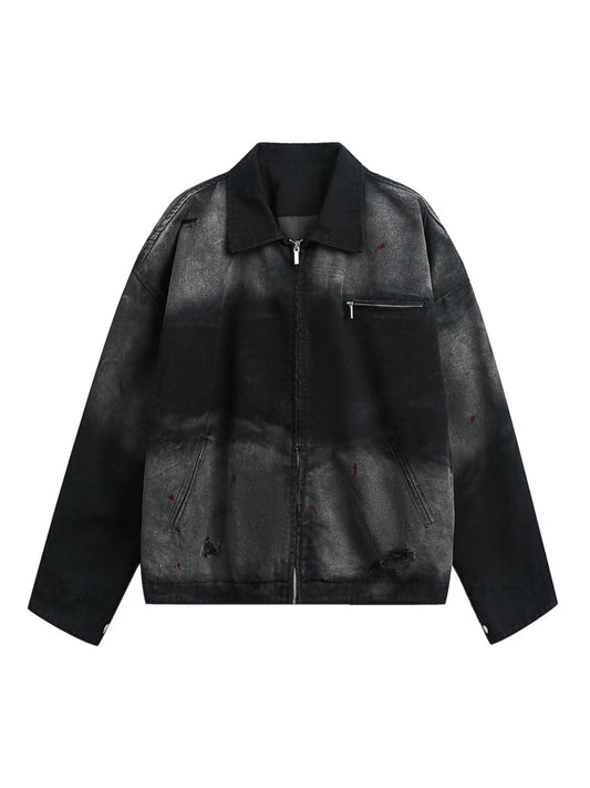 Jaqueta Washed Denim