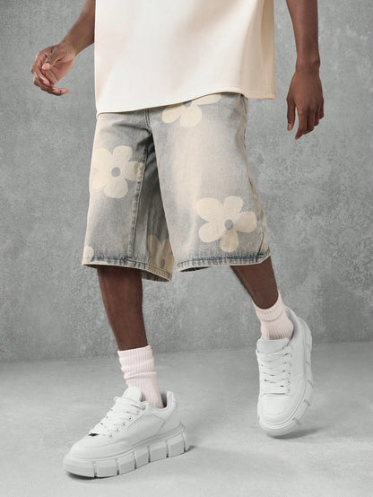 Shorts Denim Florals