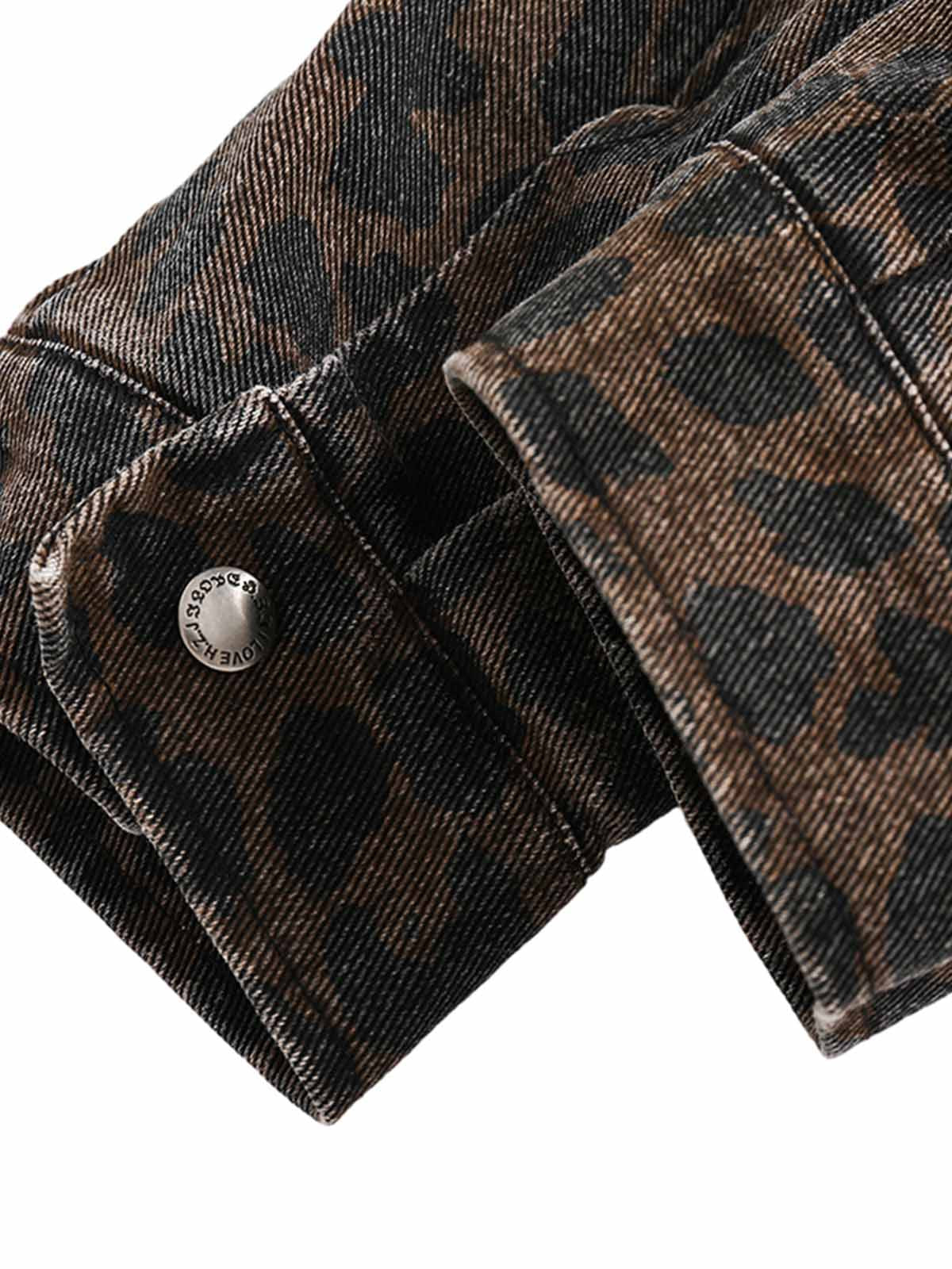 Jaqueta Vintage Washed Cheetah