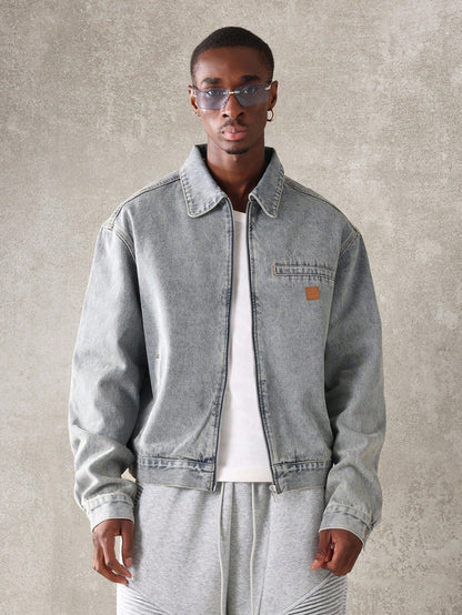 Jaqueta Harrington Denim