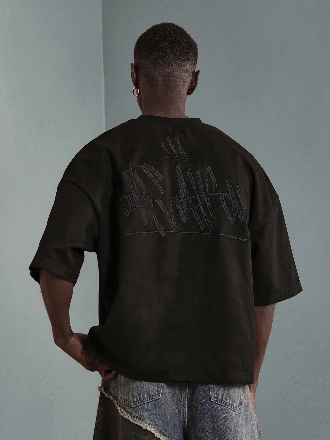 Camiseta Boxy Oversized Veludo