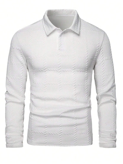 Camisa Polo de Manga Longa Casual
