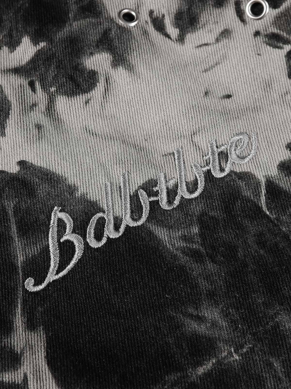 Jaqueta Vintage Letter Embroidered