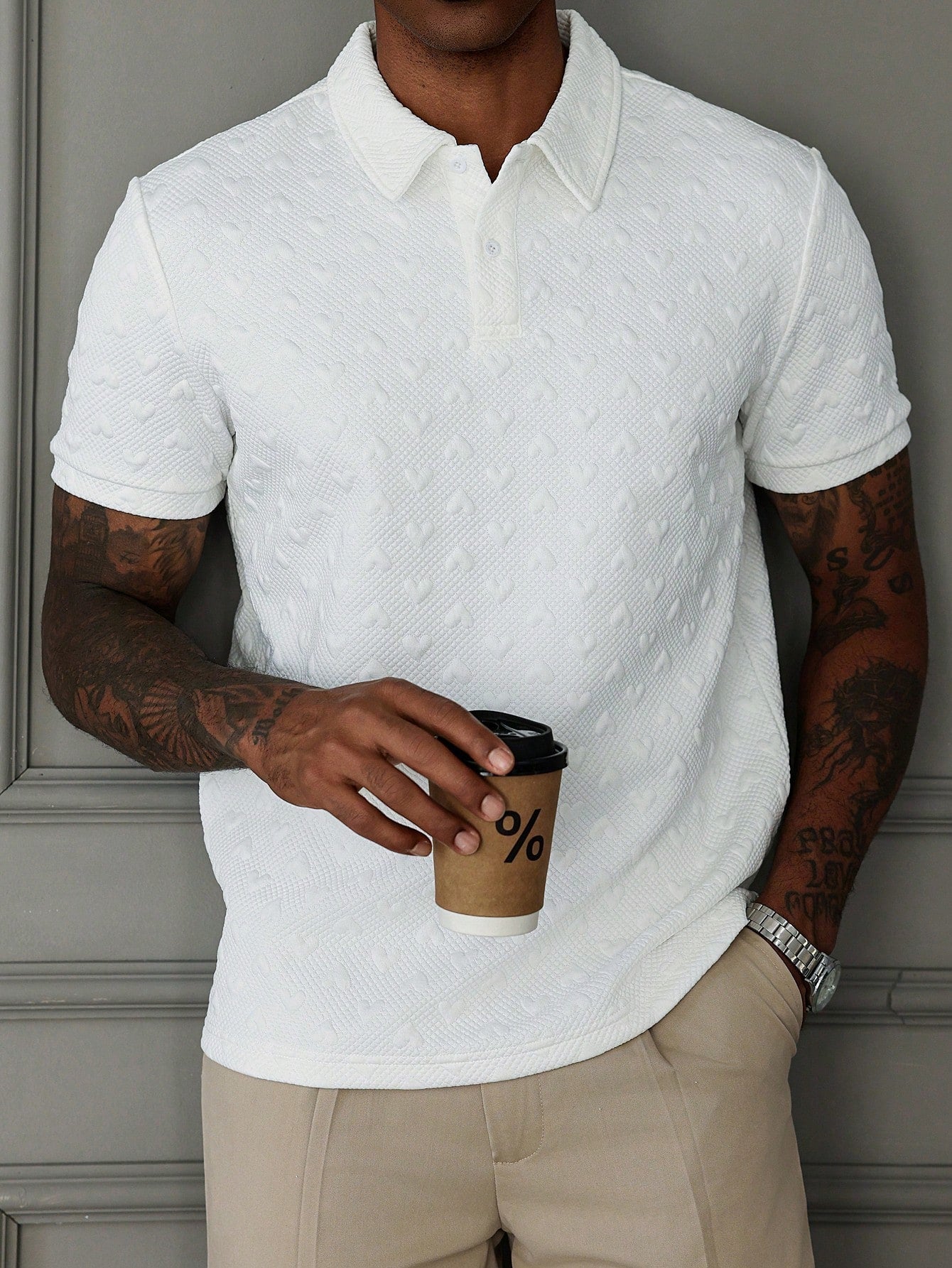 Camisa CasualCool polo Relevo Heart