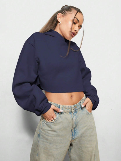 Moletom Oversized Cropped Loungewear