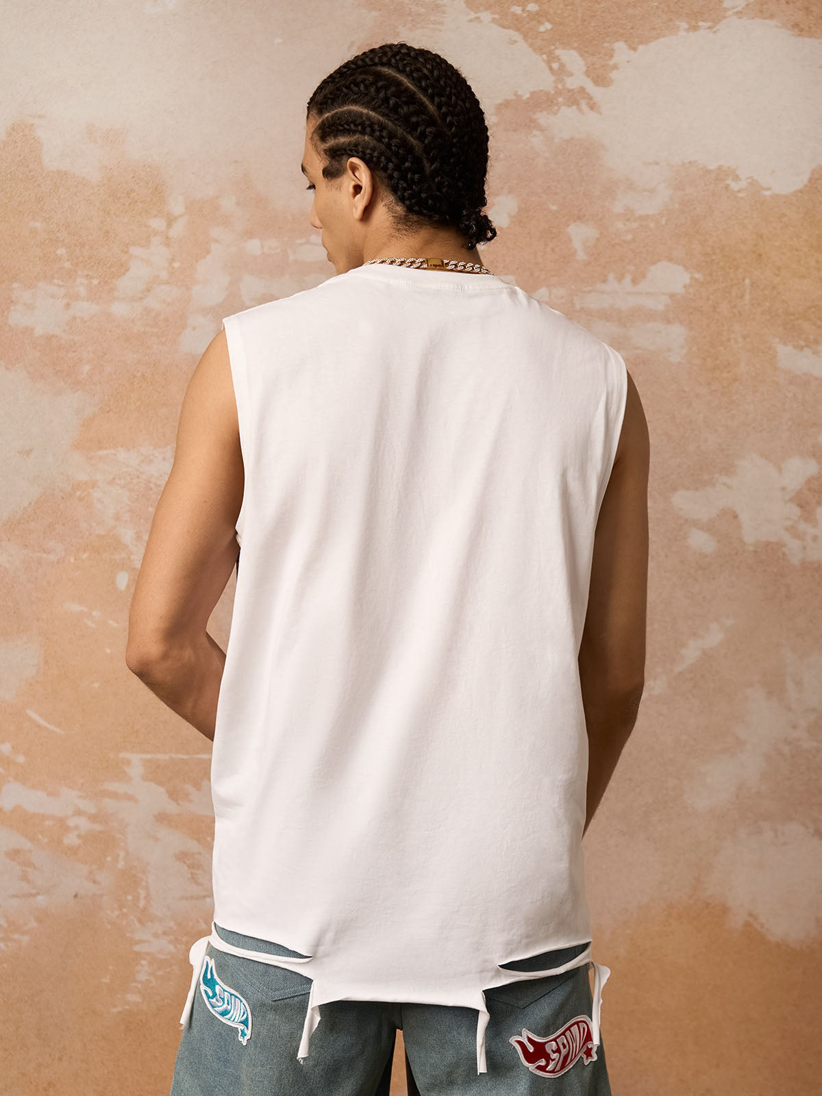 Regata Retro Tattered Print Vest